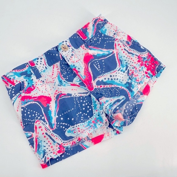 Lilly Pulitzer Kids Starfish Star fish Shorts Girls 8 - Picture 1 of 3